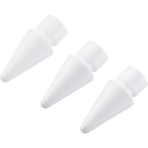 エレコム P-TIPAPS01WH Apple Pencil 第1/2世代用 交換ペン先/3個入り PTIPAPS01WH