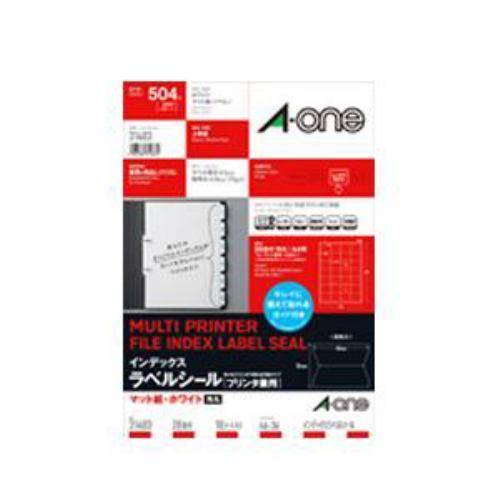 エーワン 31483 インデックスラベルシール プリンタ兼用 ( A4判 / 28面 / 角丸 / 18シート ) ホワイト