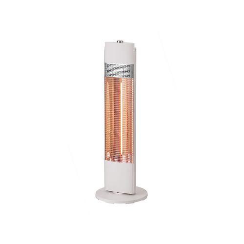 コイズミ KKH-0962/W 遠赤電気ストーブ 電力切替4段階 カーボンヒーター搭載 二重安全転倒スイッチ グレイッシュホワイト