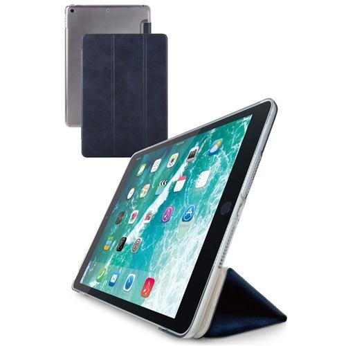 エレコム TB-A19RWVNVN iPad 10.2インチ 第9/8/7世代 (2021/2020/2019年) 用 フラップケース 背面クリア 