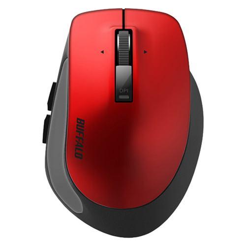 バッファロー BSMBB500SRD PremiumFitマウス Bluetooth3.0/BlueLED光学式/静音/5ボタン/横スクロール/Sサ