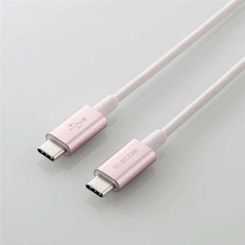 エレコム MPA-CCPS20PNPN USB2.0ケーブル(C-C、PD対応、耐久仕様) 2.0m ピンク