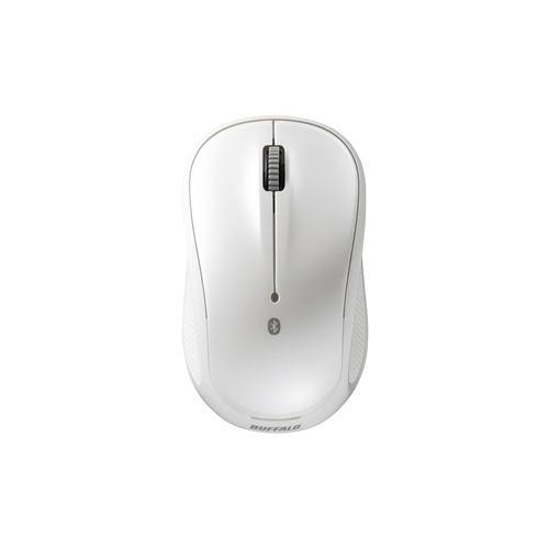 マウス バッファロー Bluetooth 無線 ワイヤレス BSMBB100WH Bluetooth&3.0対応 BlueLED光学式マウス 静音/