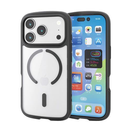 エレコム PM-A25CTSLFCMBK iPhone 17 Pro ケース MAGKEEP TOUGH SLIM LITE ブラック