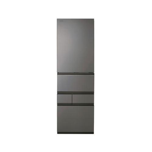 東芝 冷蔵庫 452L 右開き 5ドア 幅60cm 奥行スリム 3段冷凍室 広々冷蔵室 GR-A450GT(TH) グレー系
