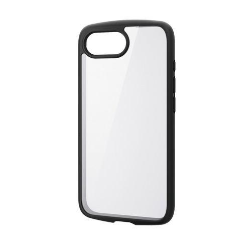 エレコム PM-A25STSLFCGBK iPhone 16e TOUGH SLIM LITE ケース フレームカラー 背面ガラス メタルステッカー