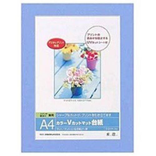 ナカバヤシ Vカットマット台紙 Digio (A4/ブルー) DGVM-A4-B