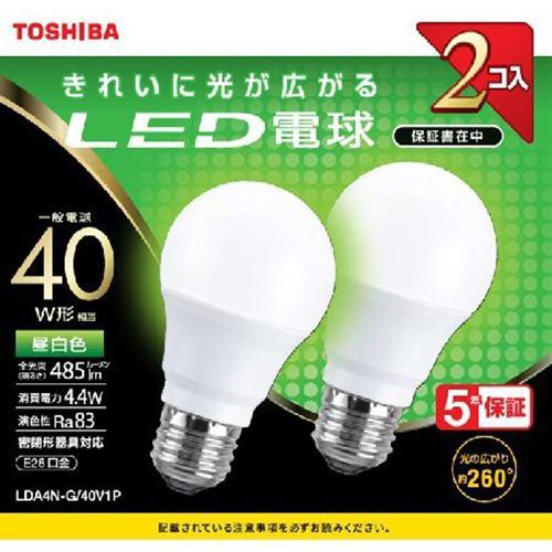東芝 LDA4N-G/40V1P 40W 全方向 N色 2P