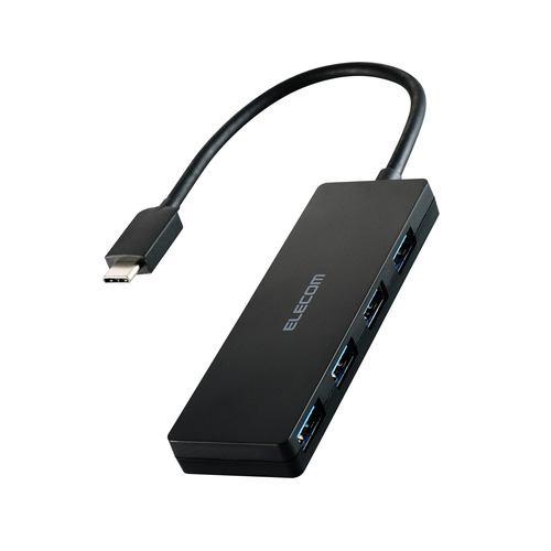エレコム U3HC-H040BK USBハブ 5Gbps対応 Type-C 4ポート Windows・mac対応 ブラック
