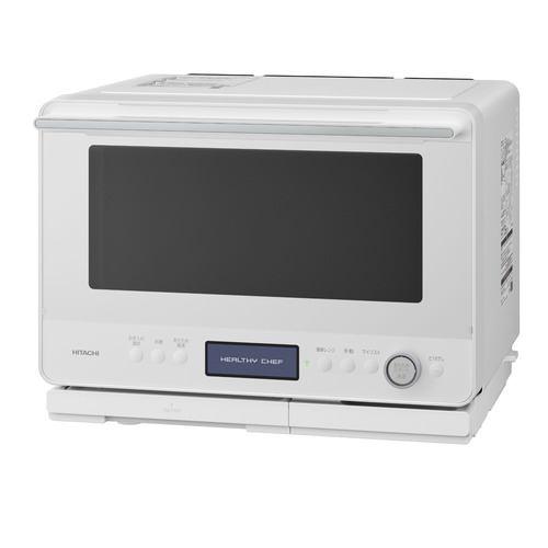 日立 MRO-W1E 過熱水蒸気 オーブンレンジ 2段 最大4品同時あたため 熱風旨み焼き らくメンテ 30L ホワイト 2026年モデル