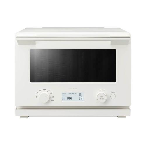 東芝 ER-RB10B(W) リベイクオーブンレンジ 赤外線センサー搭載 フラット庫内 20L ミルキーホワイト