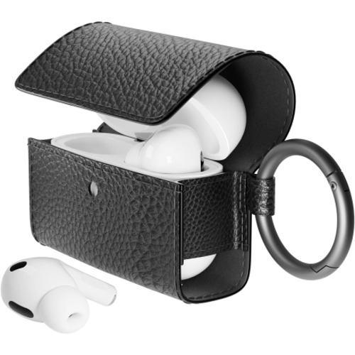 PGA PG-APP2PU04BK AirPods Pro(第2/1世代)用 PUレザーフリップケース Premium Style ブラック PGA