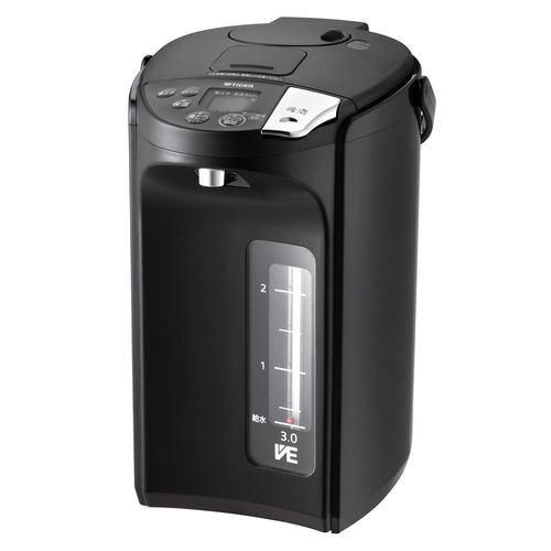 タイガー魔法瓶 PIS-G300KE 蒸気レスVE電気ポット 3.0L アーバンブラック