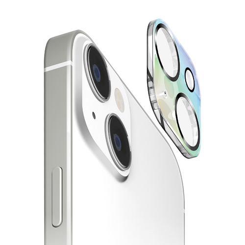 PGA PG-23ACLG06AR iPhone15 iPhone15Plus カメラフルプロテクター Premium Style オーロラ/ブラッ