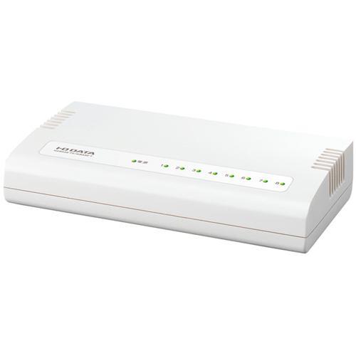 IOデータ ETX-ESH08WC 100BASE-TX/10BASE-Te対応 8ポート レイヤー2スイッチングハブ ホワイト