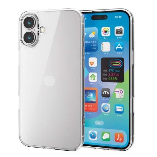 エレコム PM-A24BHVCKCR iPhone 16 Plus ハイブリッドケース
