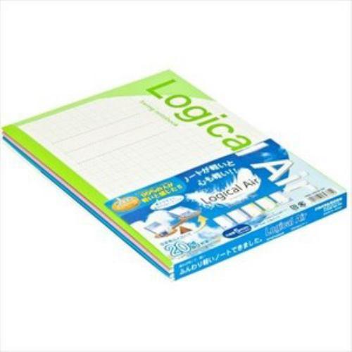 ナカバヤシ ロジカルエアー(軽量ノート)B5 方眼10ミリ 5冊パック HB5-H101-5P