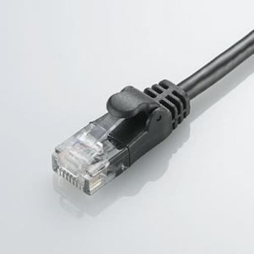 LD-CTY/BK2 CAT5E準拠 やわらかLANケーブル 2m ブラック