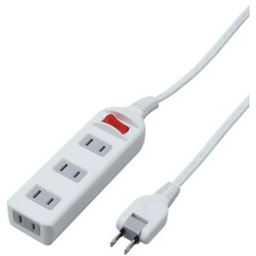 ヤザワ 耐トラシャッター集中スイッチ付 4個口 5m Y02S415WH