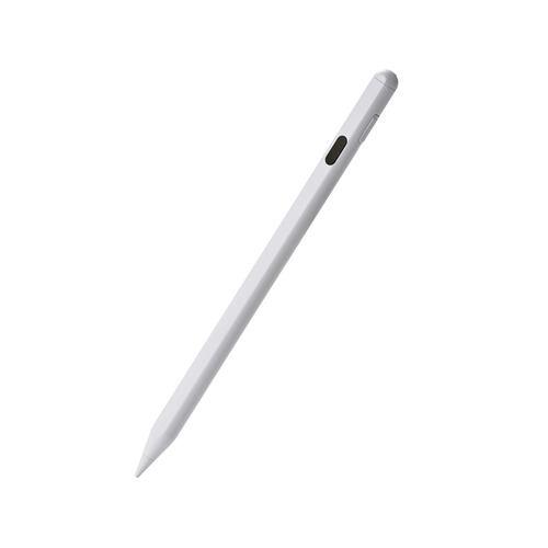 エレコム P-TPACSTAP12WH iPad ペンシル 2018年以降対応 USB-C急速充電 パームリジェクション 磁気吸着 高感度 極細ペン