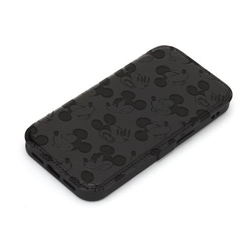 PGA PG-D25KGF01MKY iPhone 16e用 ガラスフリップケース ミッキーマウス