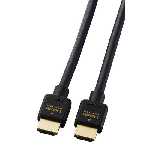 【推奨品】エレコム CAC-HD21E10BK2 ウルトラハイスピードHDMI 2.1 ケーブル 1m 8K 60Hz 4K 120Hz ブラック