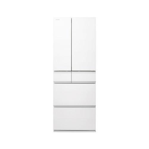 東芝 冷蔵庫 535L 観音開き 6ドア 幅68.5cm 3段冷凍室 上質冷凍+ ブースト解凍 音声アナウンス GR-A540WFS(TW) ホワイ