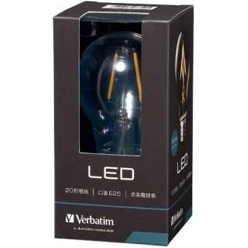 バーベイタム(Verbatim) LDA2R-G/FCV1 調光器非対応LED電球 クリアー 「バーベイタム」(一般電球形・全光束230lm/電球色
