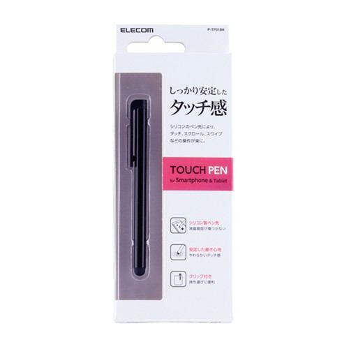 エレコム P-TP01BK スマートフォン・タブレット用タッチペン シリコン ブラック