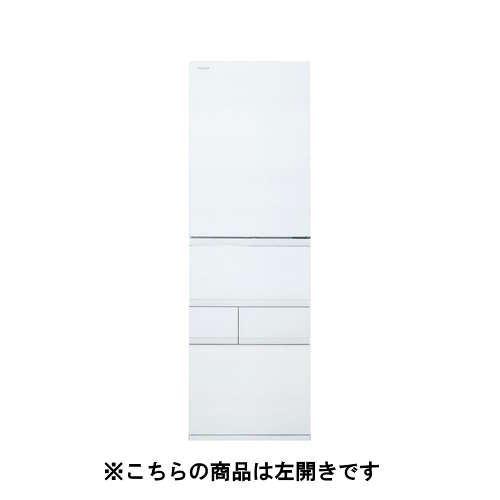 東芝 冷蔵庫 501L 左開き 5ドア 幅60cm スリムで大容量 3段冷凍室 広々冷蔵室 GR-A500GTL(TW) ホワイト系