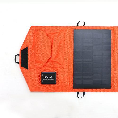 エアージェイ AJ-NSOLAR14W OR スマホ2時間でフル充電可能 ソーラー充電器14W型 オレンジ