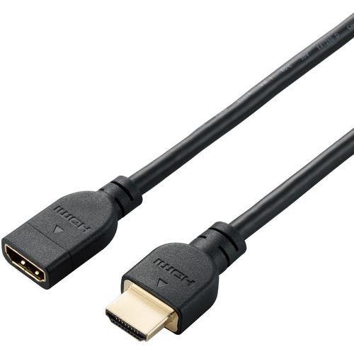 エレコム DH-HDEX10BK HDMI 延長 ケーブル 1m 4K 60p 金メッキ Fire TV Stick など対応 RoHS指令準拠 A