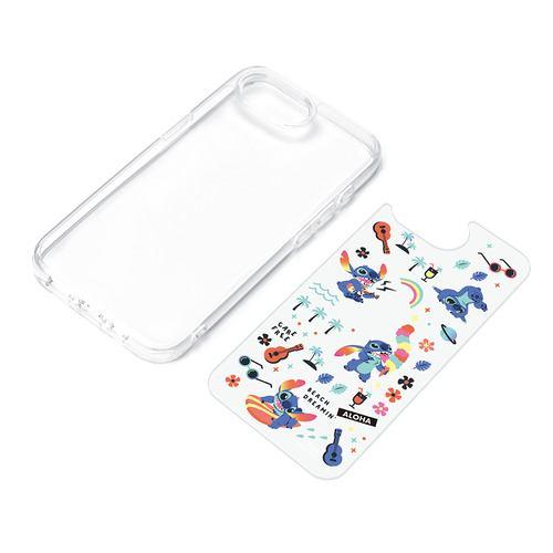 PGA PG-D25KPT03STI iPhone 16e用 クリアハイブリッドケース スティッチ