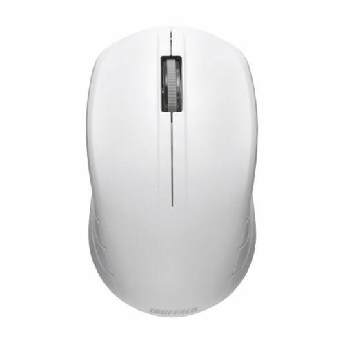 バッファロー 無線(2.4GHz)IR LEDマウス 3ボタンタイプ ホワイト BSMRW21WH