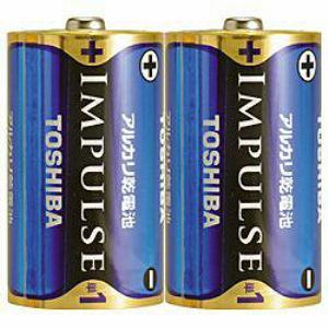 東芝 【単1形】 2本 アルカリ乾電池 「IMPULSE」 LR20H 2KP