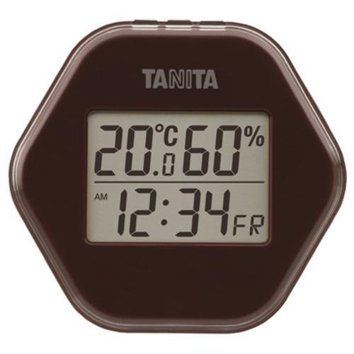タニタ TT-573-BR デジタル温湿度計 ブラウン