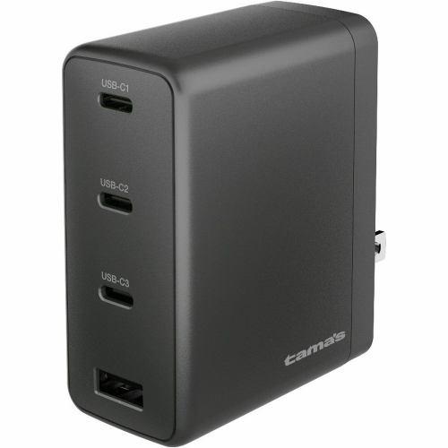 多摩電子工業 PD140W コンセントチャージャーC×3+A ブラック TAP168UC3K