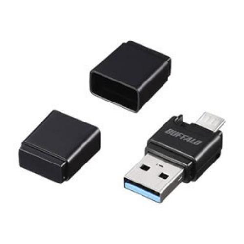 バッファロー BSCRM110U3BK USB3.0 Type-A/ microB対応 microSD専用カードリーダー/ ライター(ブラック)