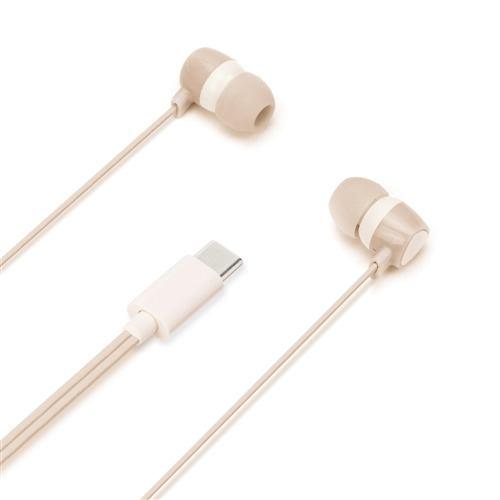 PGA PG-SECE3BE2 USB Type-Cコネクタ ステレオイヤホン カナルタイプ Premium Style ベージュ PGSECE3B