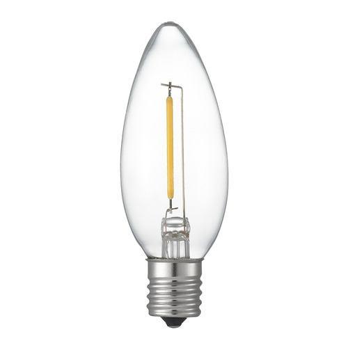 ヤザワ LDC1LG32E17C2 フィラメントLED 10W C32 シャンデリア形 E17 クリア