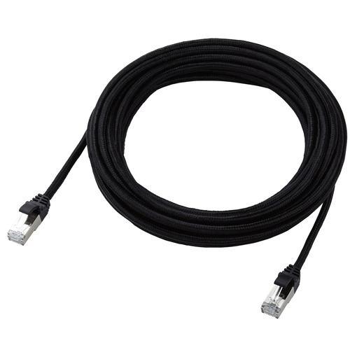 エレコム LD-TWSM/BK70 LANケーブル CAT7 7m 爪折れ防止 メッシュ シールド構造ブラック