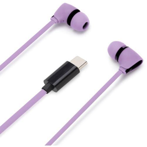 PGA PG-SECE4PP3 USB Type-Cコネクタ ステレオイヤホン カナルタイプ Premium Style コード長1.2m パープル