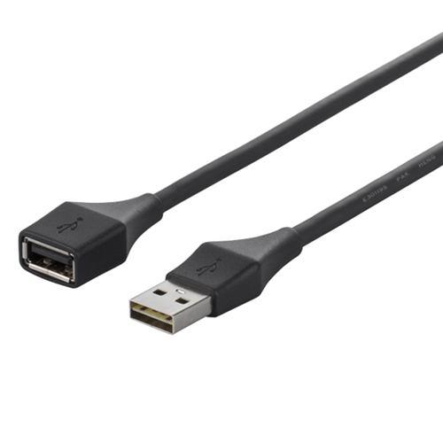 バッファロー どっちもUSBコネクター採用 USB2.0延長ケーブル(A to A) 1.5m ブラック BSUAADU215BKA
