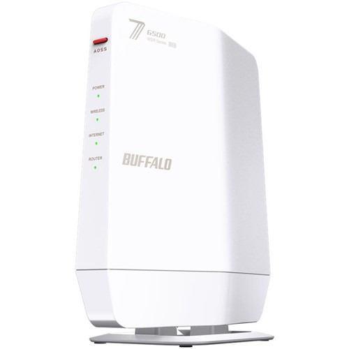 BUFFALO WSR6500BE6PWH Wi-Fi 7(11be)対応デュアルバンドWi-Fiルーター MU-MIMO対応 ビームフォーミング