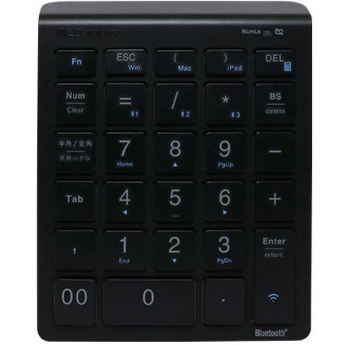 ミヨシ TENBT02/BK Bluetooth5.0対応 ワイヤレステンキー ブラック