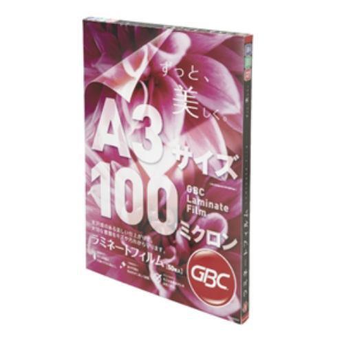 アコ・ブランズ・ジャパン LFM-H100A3 ラミネートフィルム 100μm A3(50枚入り) クリア