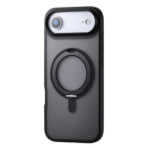 エレコム PM-A25BMAGSTBK iPhone Air ケース MAGKEEP 360度回転スタンド付 ブラック