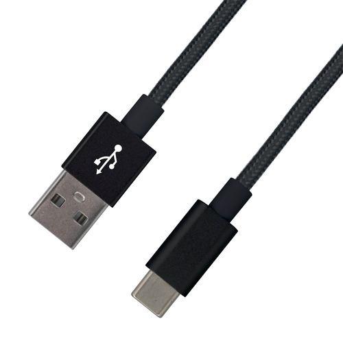 meteora CBTC001BK Type-A to Type-Cケーブル 急速充電対応 1.2m ブラック