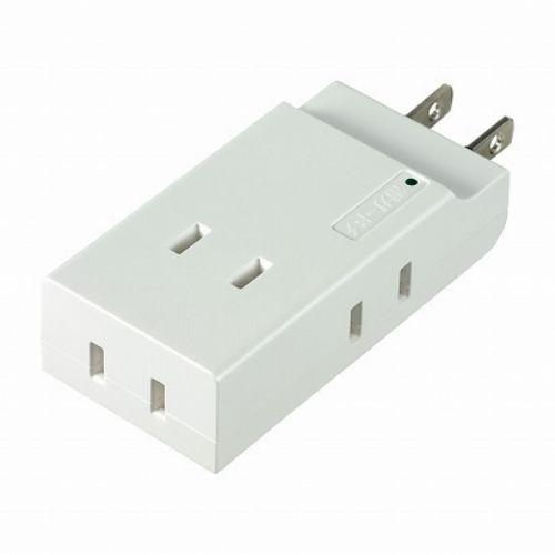 ELPA A-CT004SB(W) コンパクトタップ 耐雷(4個口) ホワイト