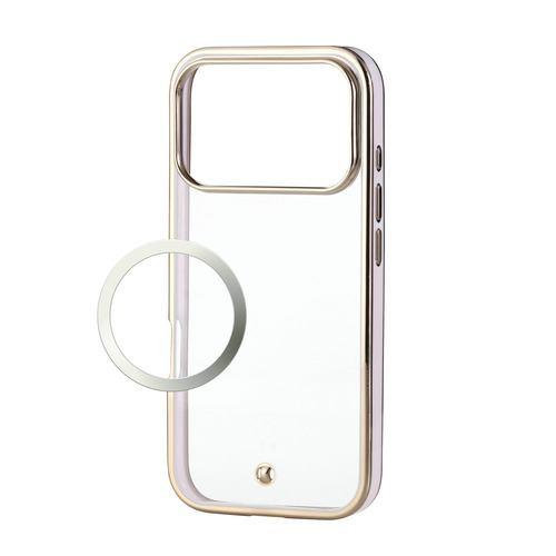エレコム PM-A25CUCTMLPN iPhone 17 Pro ケース 磁気吸着対応メタルステッカー付 メタリックライン ピンク